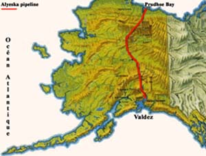 Trajet du Alyeska pipeline