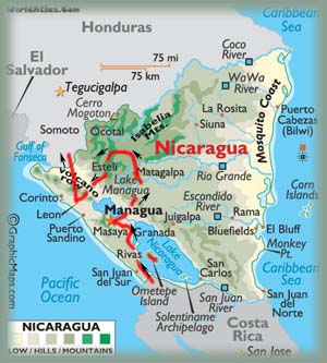 Nicaragua - Itinéraire