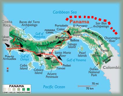 Itinéraire au Panama