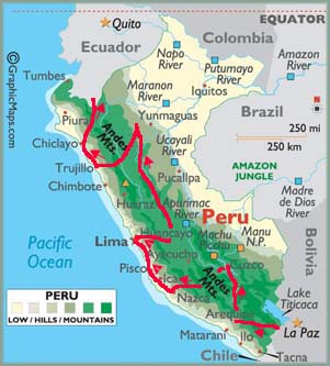 Itinéraire au Pérou