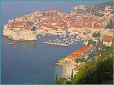 Vue sur la ville de Dubrovnik