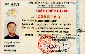 Permis de conduire vietnamien
